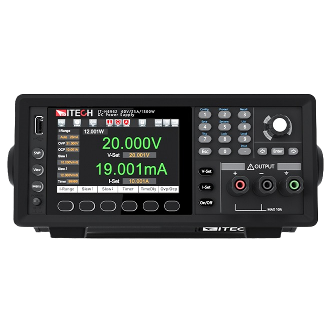 ITECH IT-N6900 프로그래머블 DC 전원공급기 4.3인치 HD LCD 전면 패널 이미지