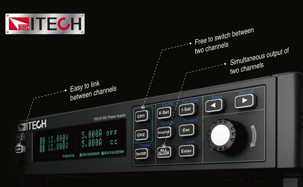 ITECH IT-M3100D 전면패널 소개이미지
