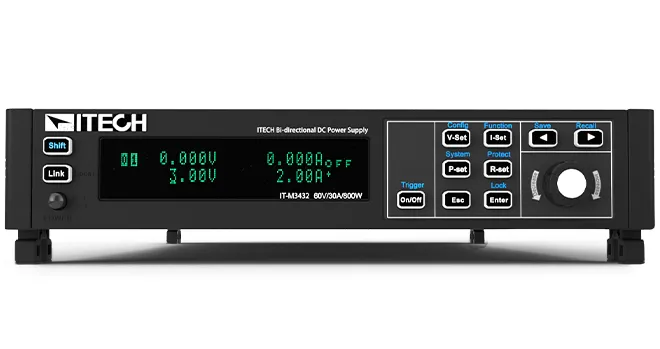아이텍 ITECH IT-M3400 전면 디스플레이와 조작부 이미지