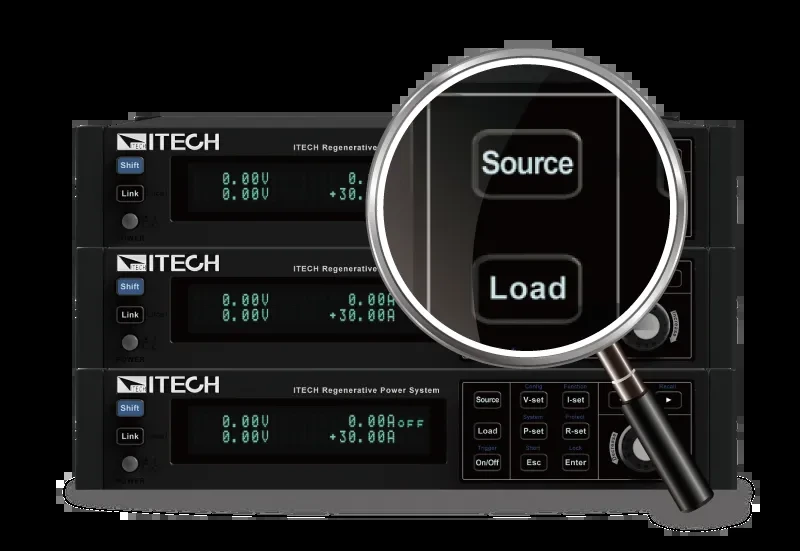 아이텍 ITECH IT-M3600 소스 모드와 로드 모드 전환 설명 이미지