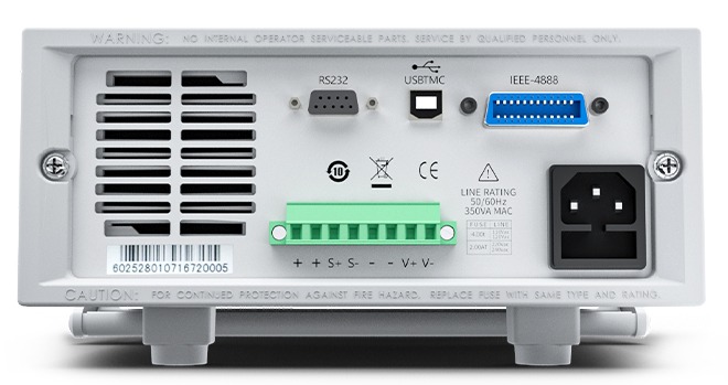 아이텍 ITECH IT6900A 프로그래머블 DC 전원공급기 후면 통신 인터페이스와 출력 단자 이미지