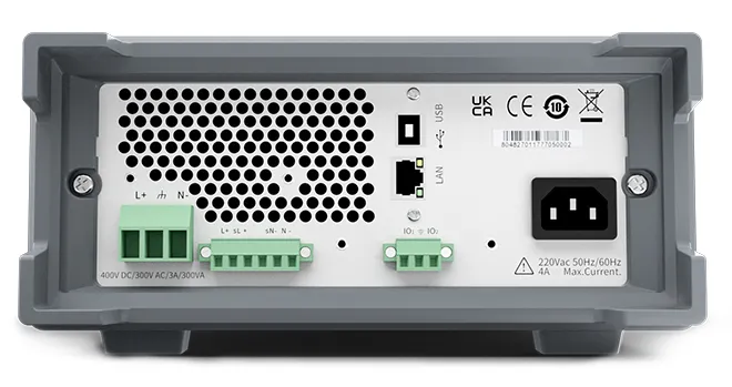 아이텍 ITECH IT7200 시리즈 프로그래머블 AC/DC 전원공급기 후면 출력 단자와 USB LAN 인터페이스 이미지