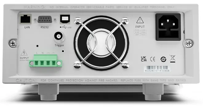 아이텍 ITECH IT7300 프로그래머블 AC 전원공급기 후면 단자와 통신 인터페이스 이미지