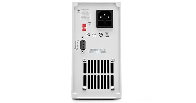 아이텍 ITECH IT8211 디지털 제어 DC 전자부하 후면 단자와 냉각 배기 구조 이미지