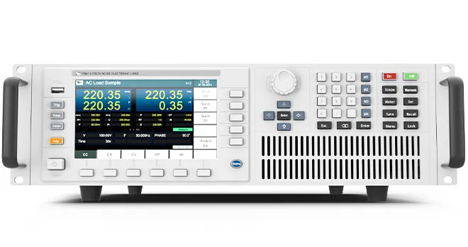 아이텍 ITECH IT8600 AC/DC 전자부하 전면 디스플레이와 조작부 이미지