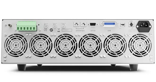 아이텍 ITECH IT8600 AC/DC 전자부하 후면 단자와 냉각팬 인터페이스 이미지
