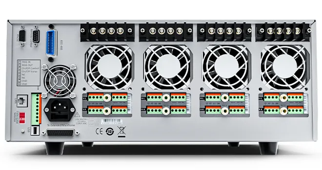 아이텍 ITECH IT8700 멀티채널 DC 전자부하 후면 단자와 통신 인터페이스 이미지