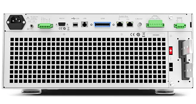 아이텍 ITECH IT8900A 고전력 DC 전자부하 후면 인터페이스와 단자 이미지