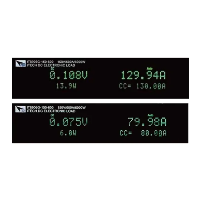 아이텍 ITECH IT8900G/L 고속 대용량 DC 전자부하 디스플레이 동작 화면 썸네일 이미지
