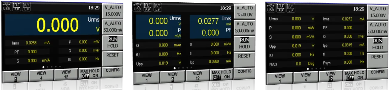 아이텍 ITECH IT9100 파워미터 전압 전류 전력 동시 측정 화면 이미지