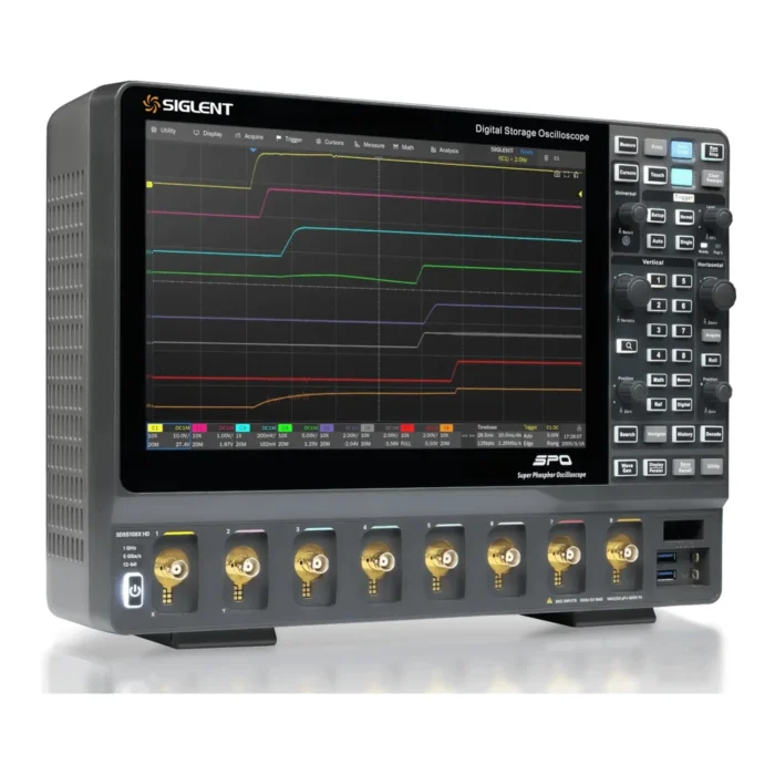 시글런트 SIGLENT SDS5000X HD 고분해능 오실로스코프 전면 사선 썸네일 이미지