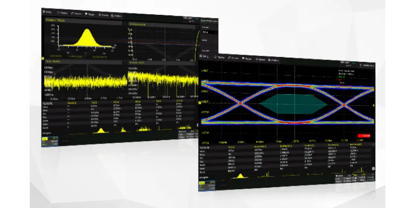시글런트 SIGLENT SDS6000L Eye Jitter 분석 기능 화면 이미지
