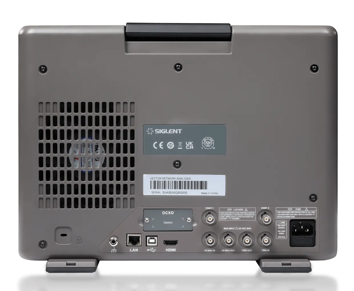 시글런트 SIGLENT SNA5000X-E 후면 인터페이스 이미지
