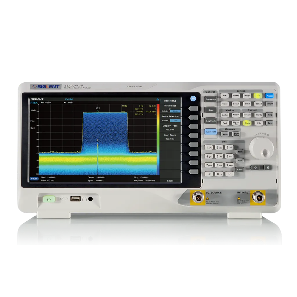 시글런트 SIGLENT SSA3000X-R 스펙트럼 화면 전면 제품 이미지