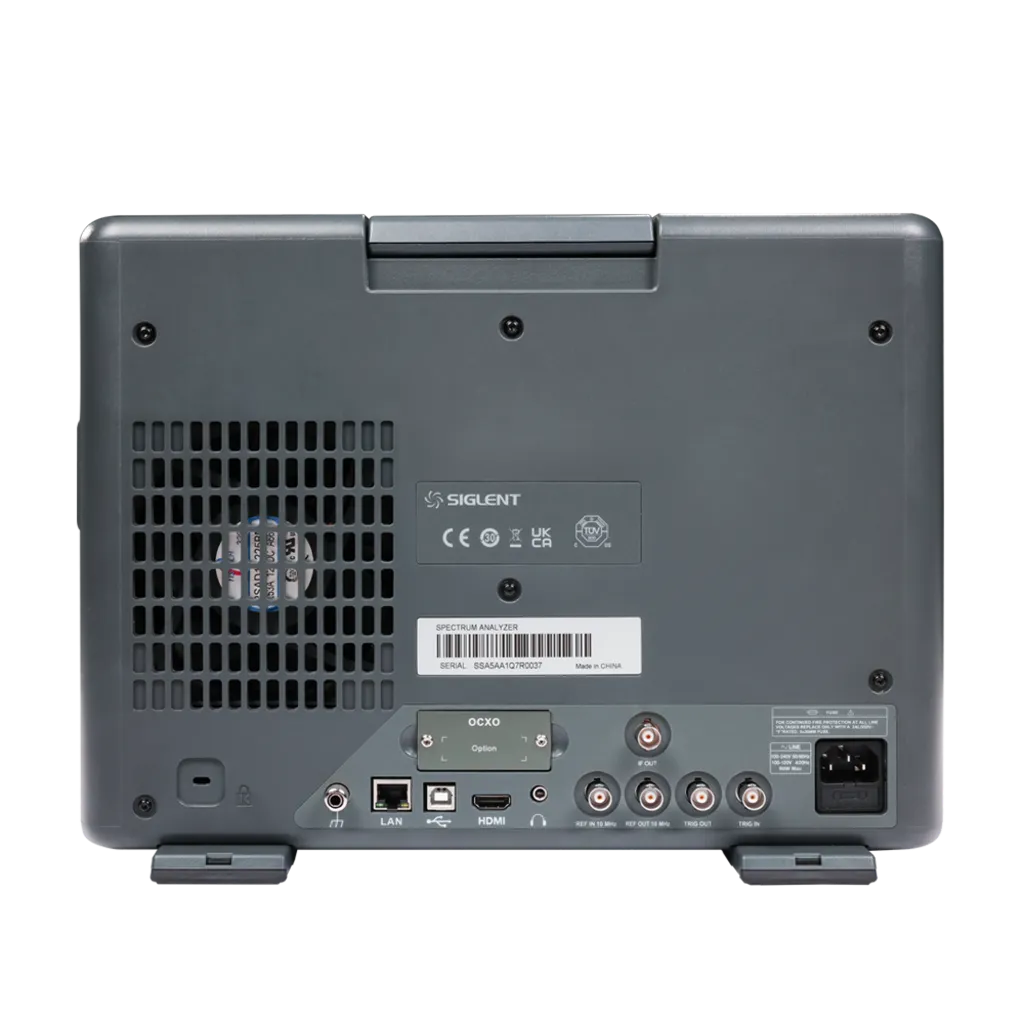 시글런트 SIGLENT SSA5000A 시리즈 스펙트럼분석기 후면 단자 및 인터페이스 이미지