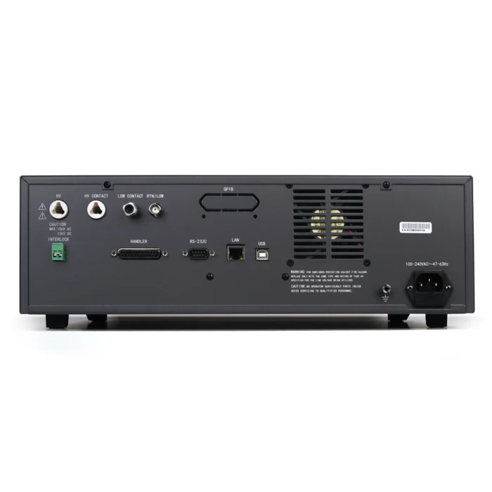 TECHMIZE TH9120 Series Hipot Tester 고전압 내전압 절연저항 시험기 후면 제품 이미지