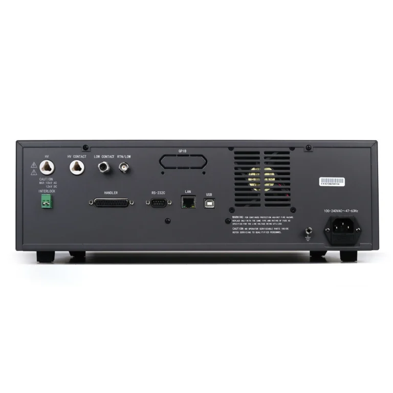 TECHMIZE TH9120 Series Hipot Tester 고전압 내전압 절연저항 시험기 후면 제품 이미지